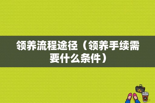 领养流程途径（领养手续需要什么条件）