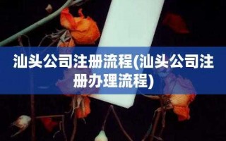 汕头注册公司流程（汕头新公司注册）