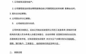 公司清算注销流程方案（公司清算注销的详细流程）