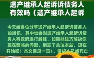 遗产债务起诉流程（遗产债务起诉流程及费用）