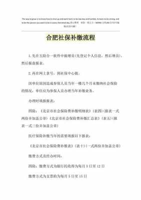 合肥单位买社保流程（合肥公司缴纳社保流程）-第3张图片-祥安律法网