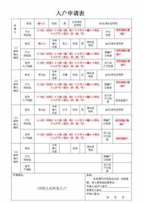 出生入户流程（出生入户申请表模板）-第3张图片-祥安律法网