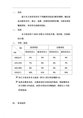 公司提成流程（公司提成方案模板）-第2张图片-祥安律法网