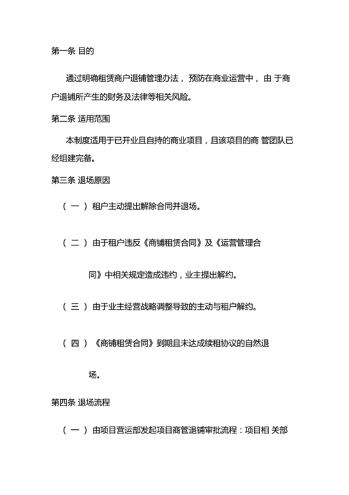 退铺的流程（商场退铺）-第2张图片-祥安律法网