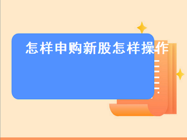 网上怎么申购新股流程（网上如何申购新股流程）-第2张图片-祥安律法网