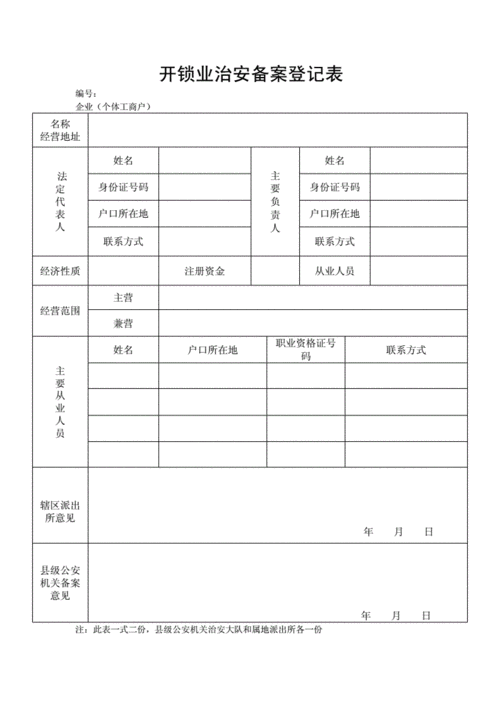 开锁人员备案流程（开锁如何备案登记）-第2张图片-祥安律法网