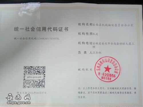 社会信用代码办理流程（18位社会信用代码大全）-第3张图片-祥安律法网