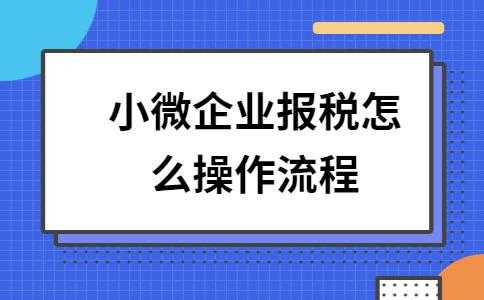 微企申报流程（微企怎么申报税务）-第2张图片-祥安律法网