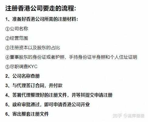 注册香港公司流程（注册香港公司流程知乎）-第3张图片-祥安律法网