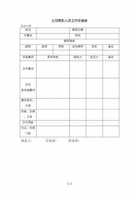 公司辞职交接流程（公司员工离职交接表格模板）-第3张图片-祥安律法网