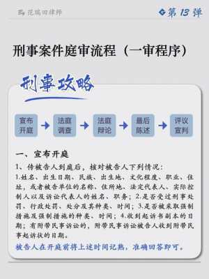 刑庭开庭程序流程（刑庭开庭程序流程视频）-第3张图片-祥安律法网